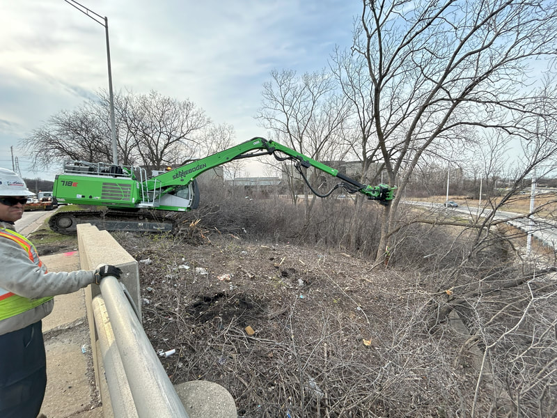 tree removal at Old Orchard Road and I-94